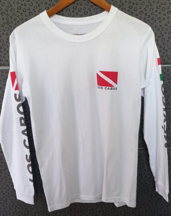 PLAYERA MANGA LARGA BLANCO